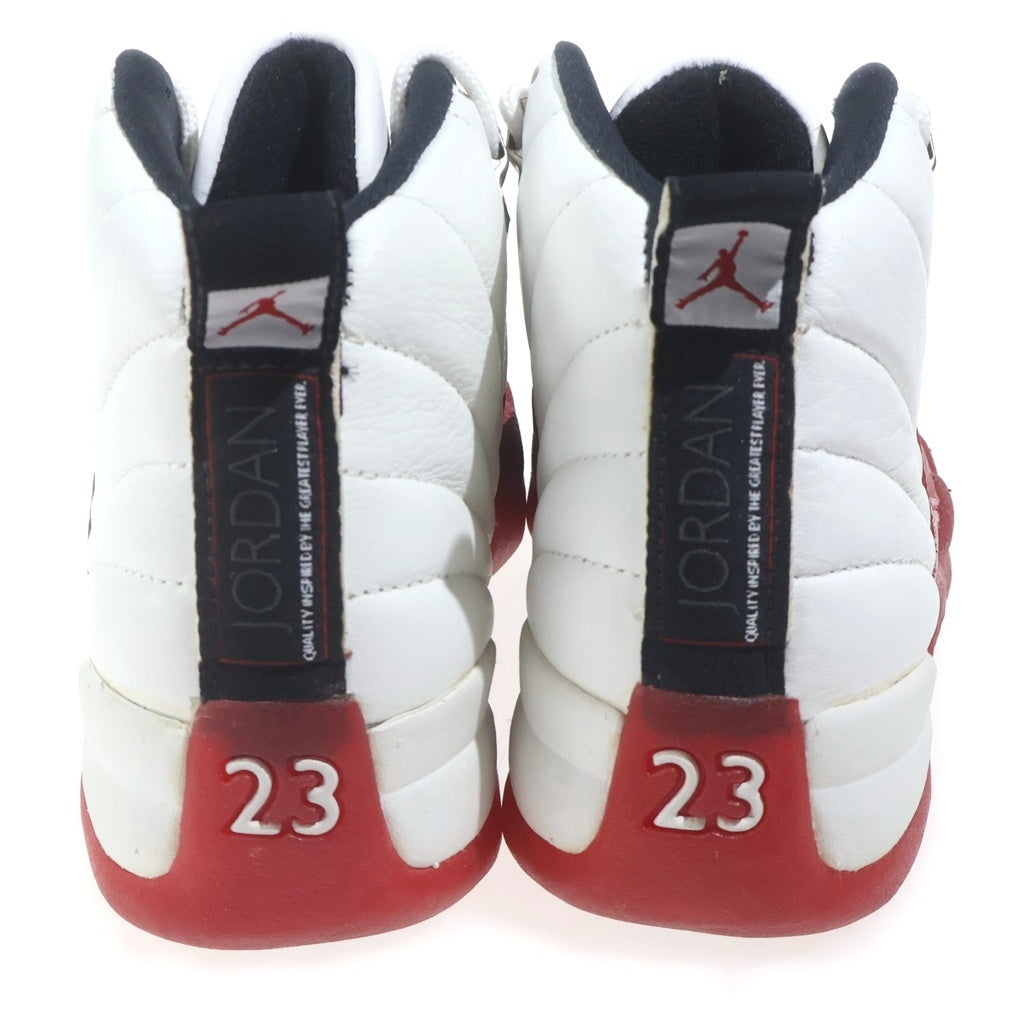 NIKE(ナイキ) 【観賞用 1996年製】AIR JORDAN 12 エアジョーダン12 ハイカットスニーカー シューズ US7.5/25.5cm ホワイト/レッド 130690-161 レディース