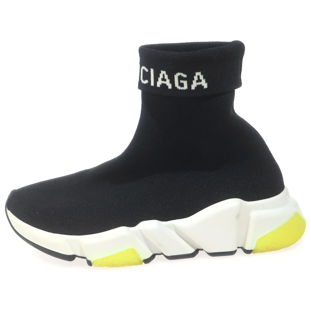 BALENCIAGA(バレンシアガ) スピードトレーナー ニット ソックス ハイカットシューズ スニーカー ブラック/イエロー レディース