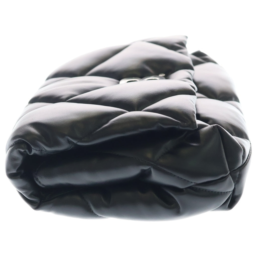 BALENCIAGA(バレンシアガ) タッチパフィ セカンドバッグ クラッチバッグ ブラック レザー 619450 シルバー金具 レディース