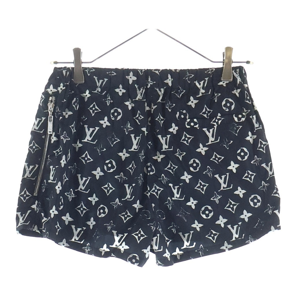 LOUIS VUITTON(ルイヴィトン) 20SS モノグラム 総柄プリント ナイロン ショート ハーフパンツ ショーツ ブラック RW201W DFU FIPA12 レディース