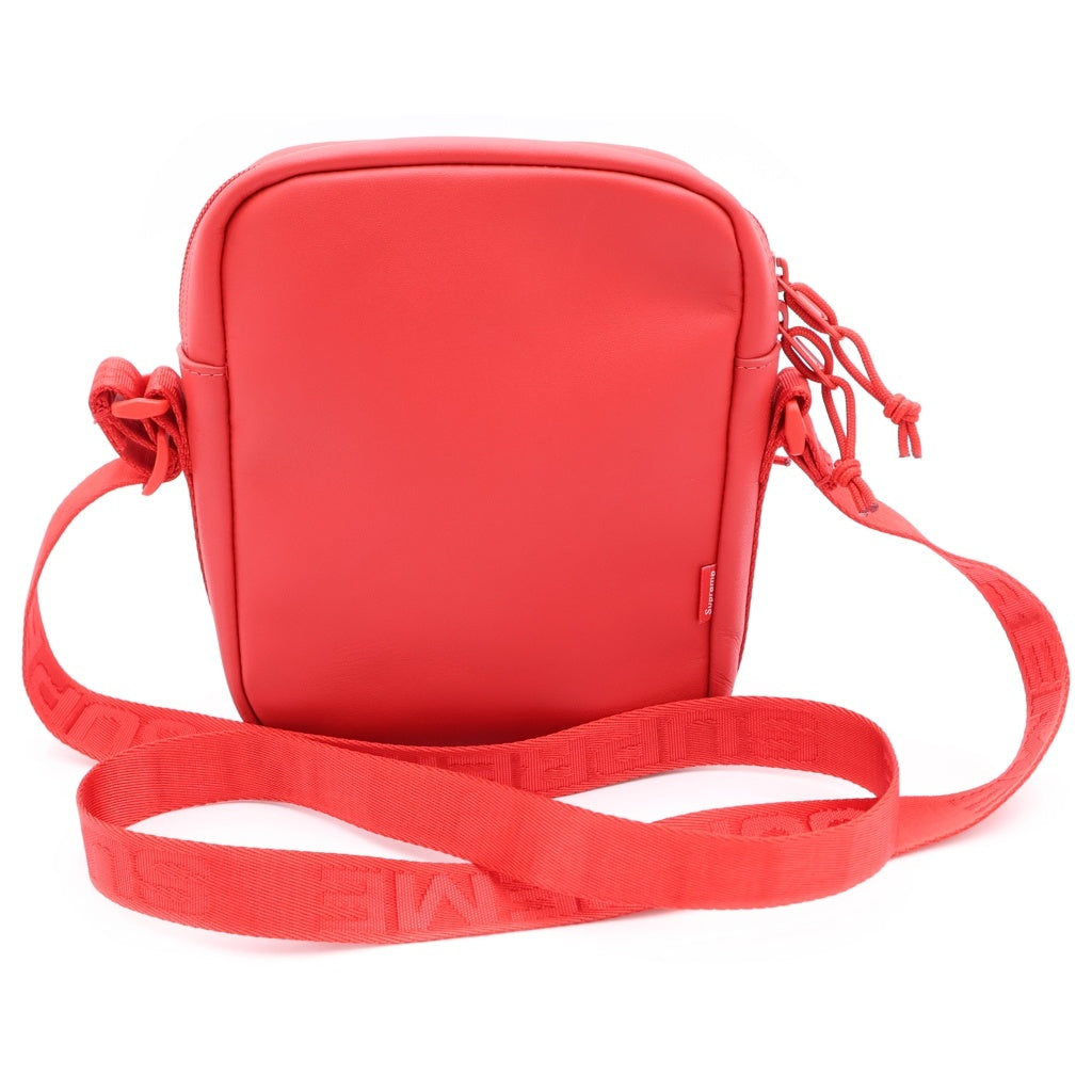 SUPREME(シュプリーム) 23AW Leather Shoulder Bag ボックスロゴ レザー ショルダーバッグ レッド レディース
