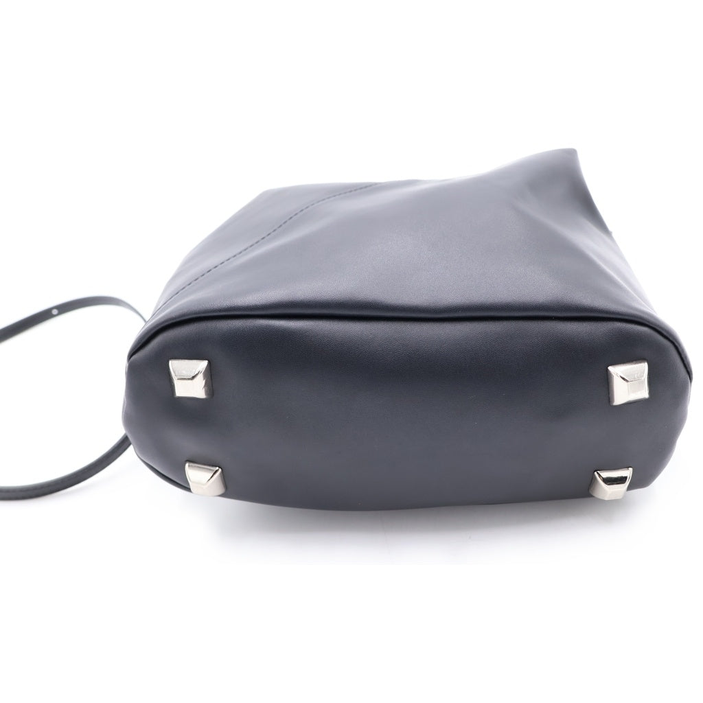 MM6 Maison Margiela(エムエムシックスメゾンマルジェラ) ジャパニーズ フェイクレザー クロスボディ ショルダーバッグ ブラック S54WD0106 レディース