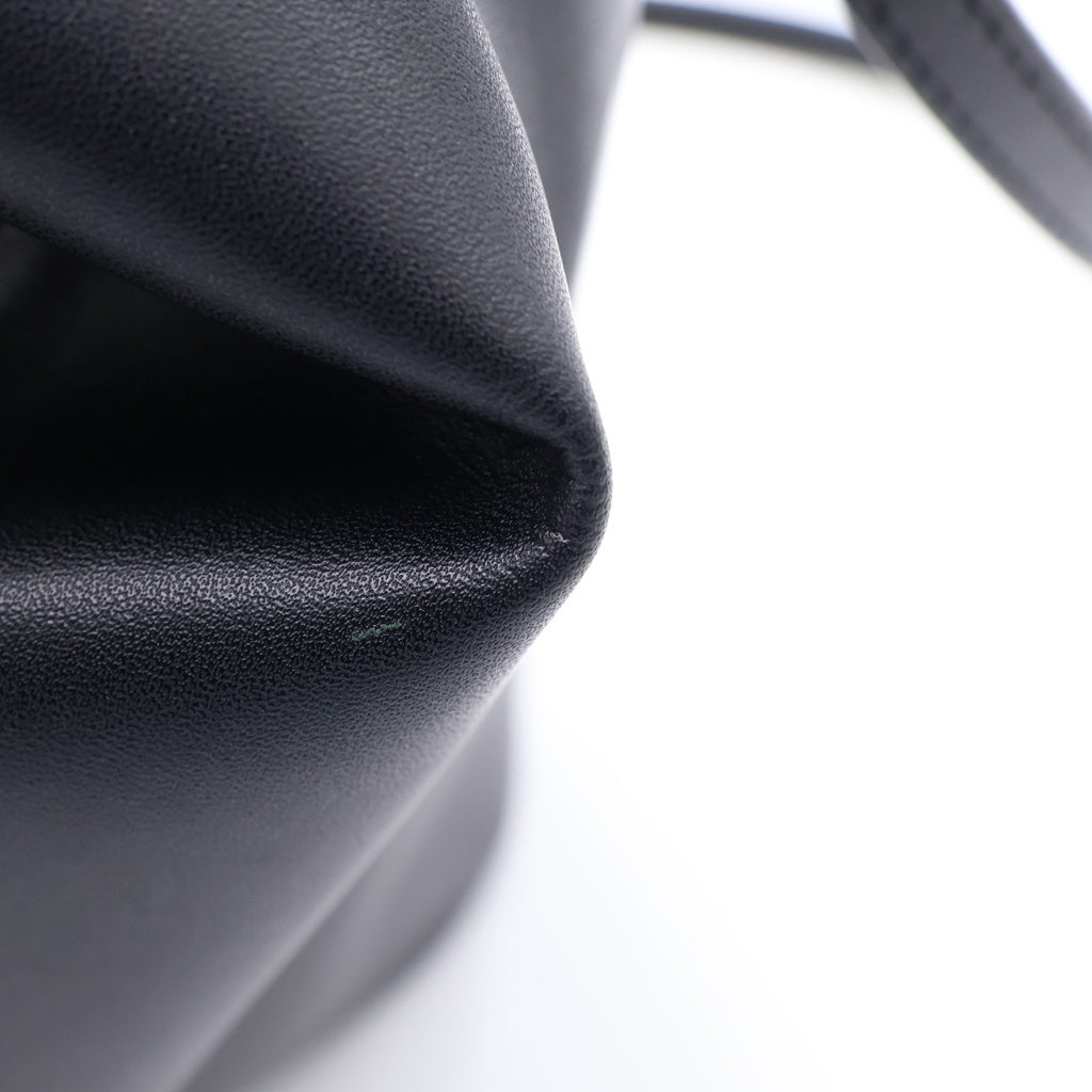 MM6 Maison Margiela(エムエムシックスメゾンマルジェラ) ジャパニーズ フェイクレザー クロスボディ ショルダーバッグ ブラック S54WD0106 レディース