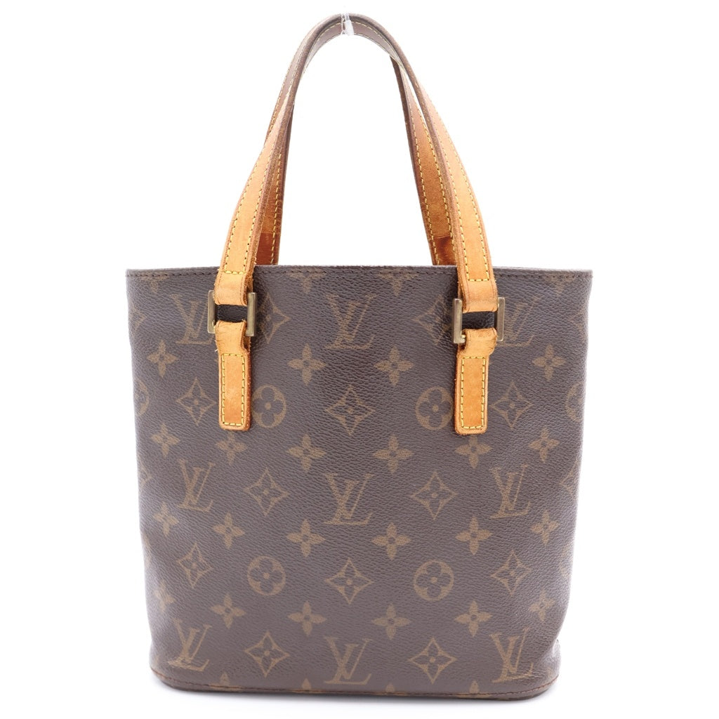 LOUIS VUITTON(ルイヴィトン) モノグラム ヴァヴァンPM ハンドバッグ ブラウン レザー×PVC M51172 ゴールド金具 レディース