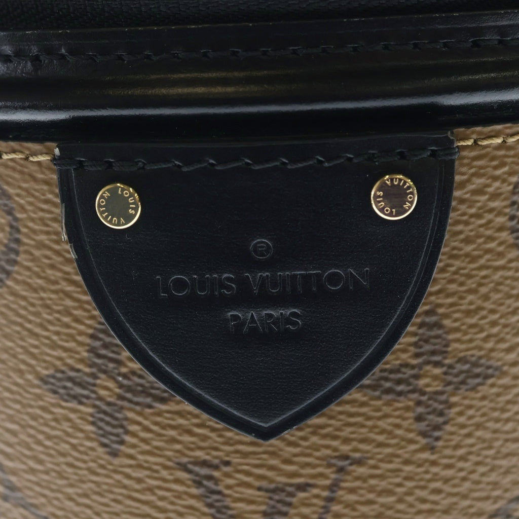 LOUIS VUITTON(ルイヴィトン) モノグラム リバース カンヌ 2WAYハンドバッグ ショルダーバッグ ブラウン×ブラック レザー×PVC M43986 ゴールド金具 レディース