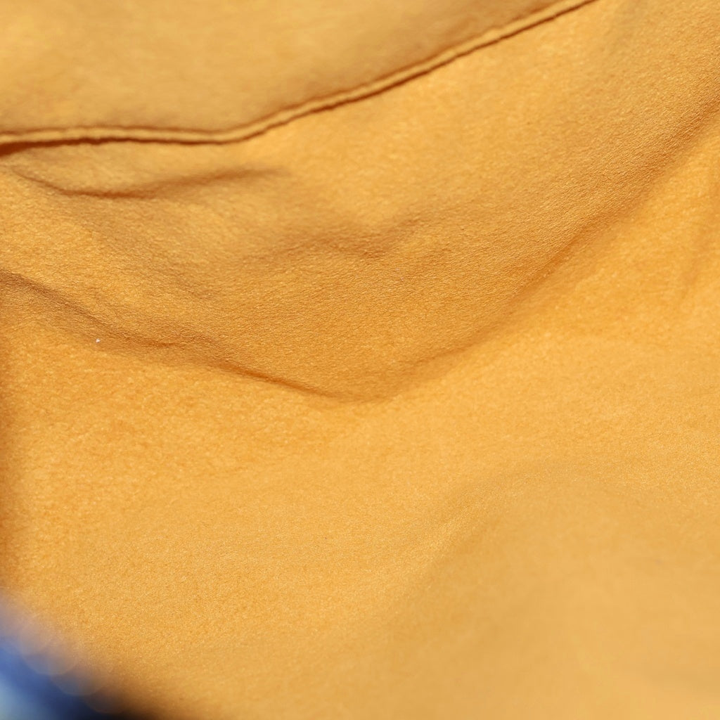 LOUIS VUITTON(ルイヴィトン) モノグラムデニム バギーPM ワンショルダーバッグ インディゴブルー×ブラウン レザー×デニム M95049 ゴールド金具 レディース