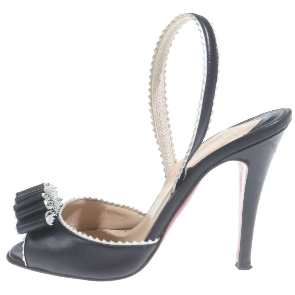 CHRISTIAN LOUBOUTIN(クリスチャンルブタン) リボン ヒールパンプス ブラック #35 1/2 レディース