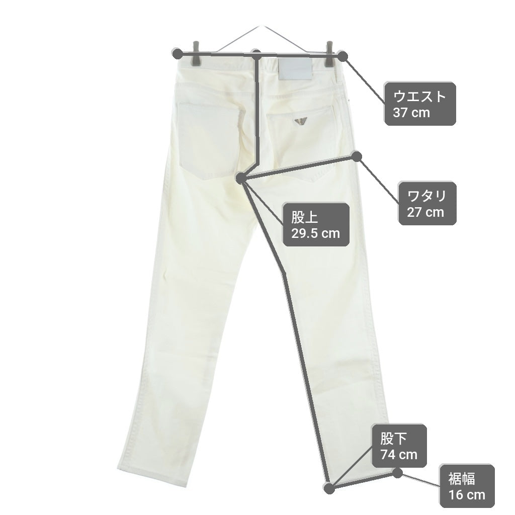 EMPORIO ARMANI(エンポリオアルマーニ) ■スキニーデニムパンツ ホワイト 6R1J06