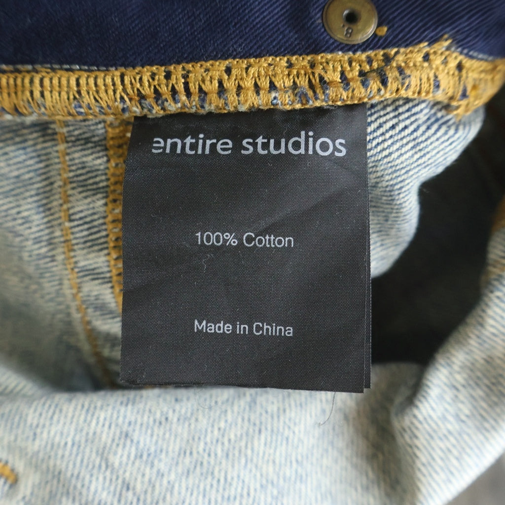 entire studios(エンタイア スタジオ) ■D-SHORTS / SURFACE WAVE デニムショーツ ハーフパンツ #S ES2570SW