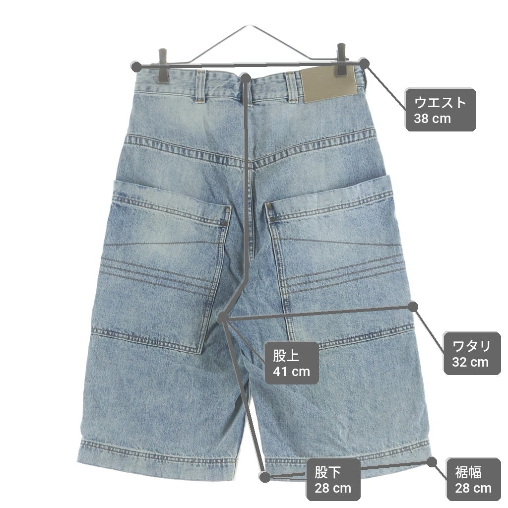 entire studios(エンタイア スタジオ) ■D-SHORTS / SURFACE WAVE デニムショーツ ハーフパンツ #S ES2570SW