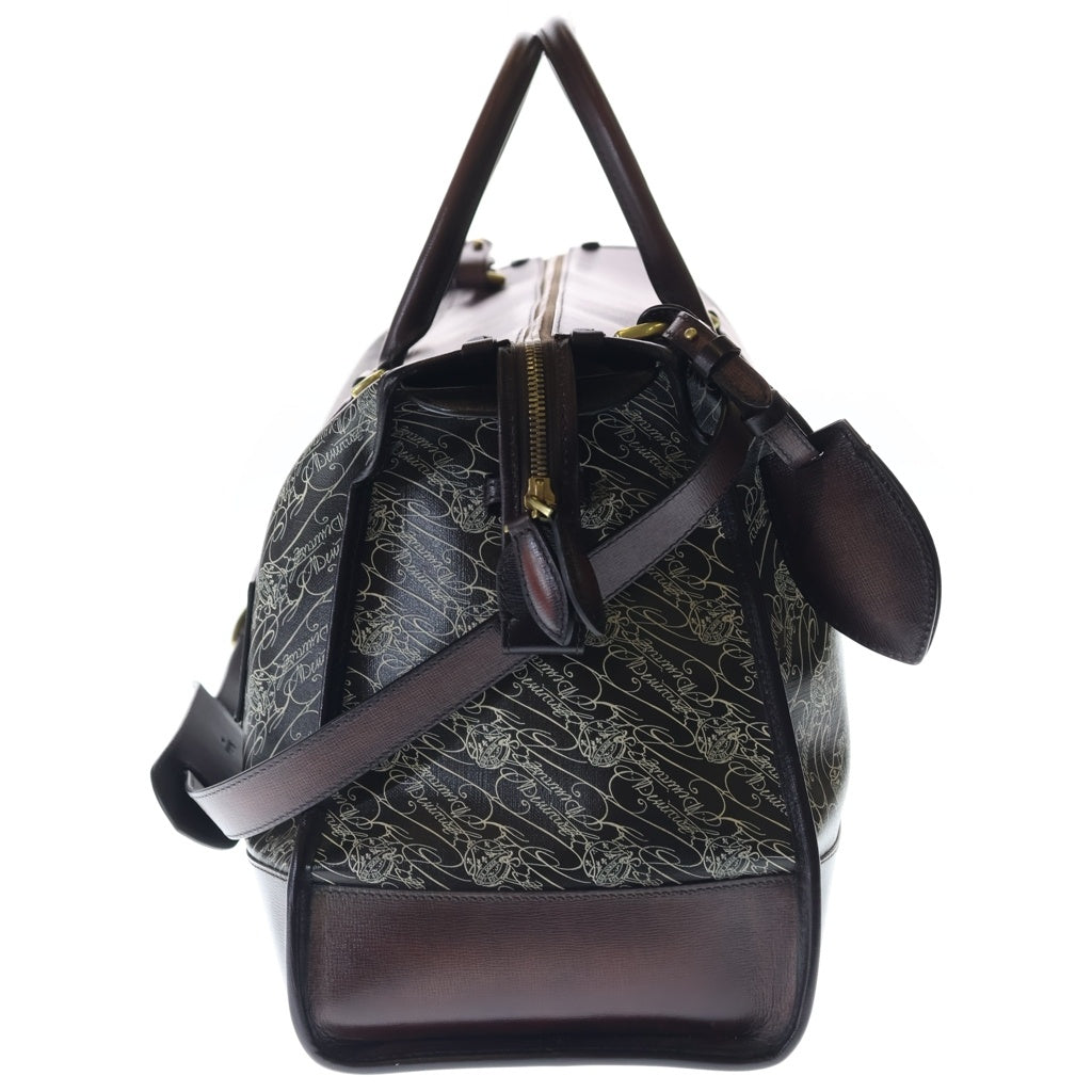 Berluti(ベルルッティ) マルブフ トラベルバッグ ブラウン M265423 B1213 ネームタグ 保存袋 レディース