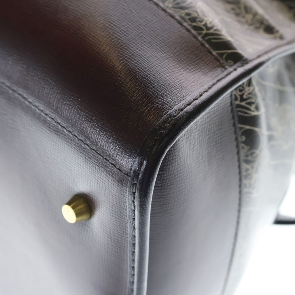 Berluti(ベルルッティ) マルブフ トラベルバッグ ブラウン M265423 B1213 ネームタグ 保存袋 レディース