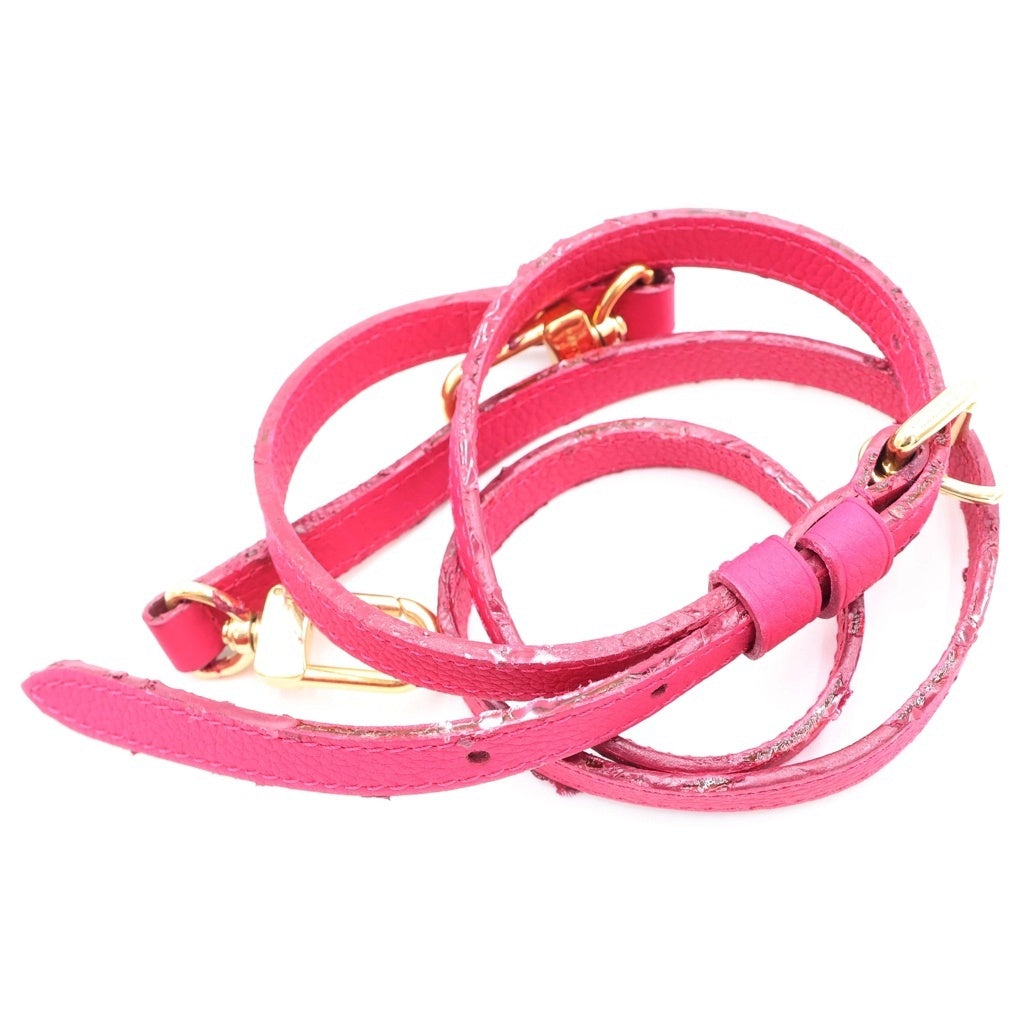 LOUIS VUITTON(ルイヴィトン) モノグラムデニム ノエフルMM 2WAYバッグ ハンドバッグ ショルダーバッグ ピンク レザー×デニム M40870 ゴールド金具 レディース