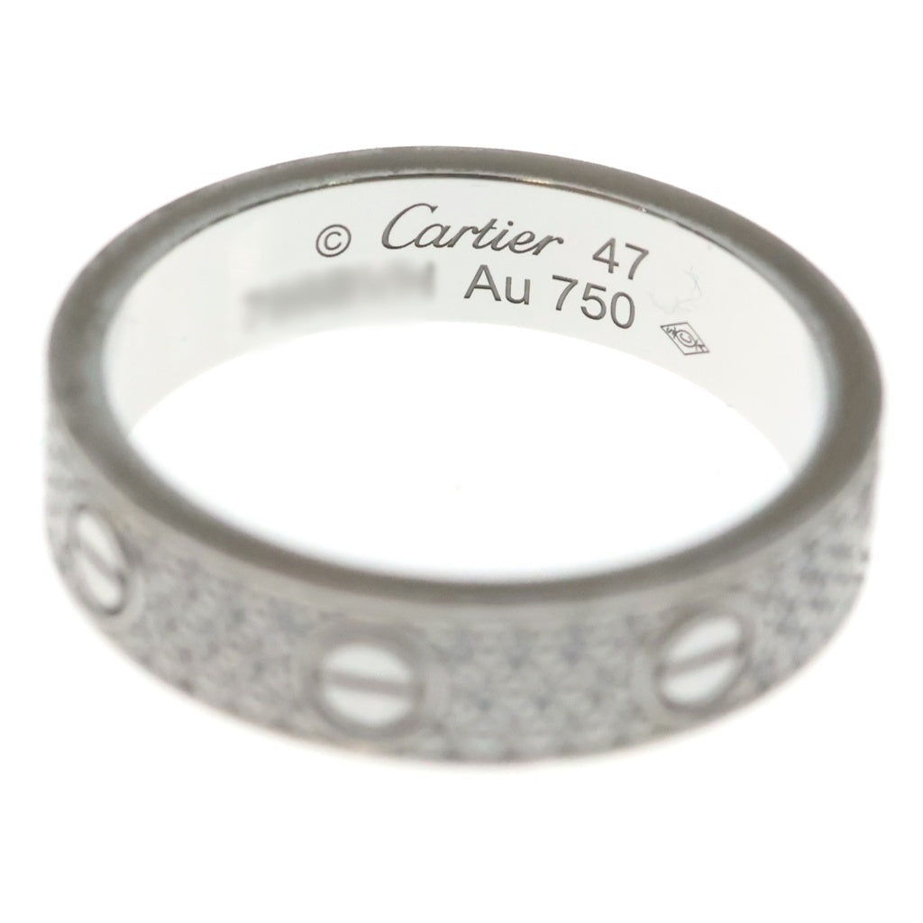 Cartier(カルティエ) ラブリング フルダイヤ Au750 K18WG リング 指輪 ホワイトゴールド レディース