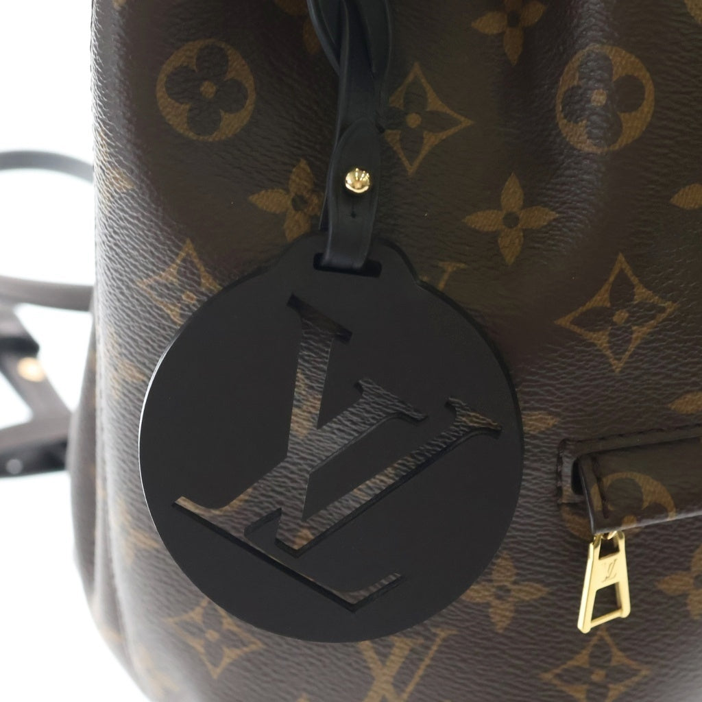LOUIS VUITTON(ルイヴィトン) モンスリNM PM リュックサック バックパック モノグラム ブラック×ブラウン×ボルドー レザー×PVC M45515 ゴールド金具 レディース