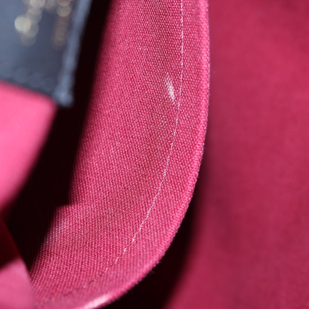 LOUIS VUITTON(ルイヴィトン) モンスリNM PM リュックサック バックパック モノグラム ブラック×ブラウン×ボルドー レザー×PVC M45515 ゴールド金具 レディース