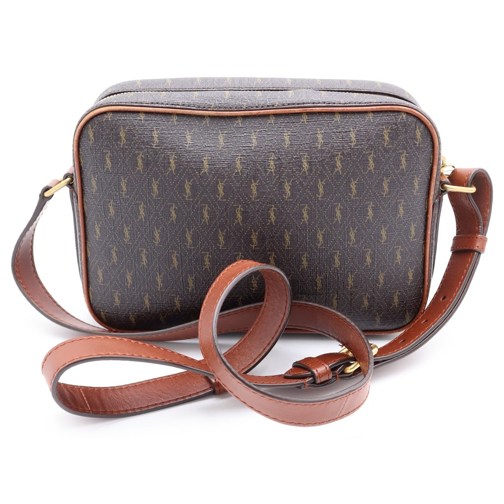 SAINT LAURENT PARIS(サンローランパリ) ル モノグラム ショルダーバッグ ミニバッグ ブラウン レザー ゴールド金具 レディース