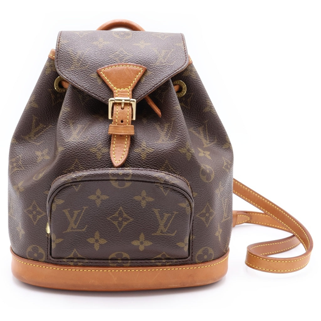 LOUIS VUITTON(ルイヴィトン) モンスリMM リュックサック バックパック モノグラム PVC レザー ブラウン M51136 レディース