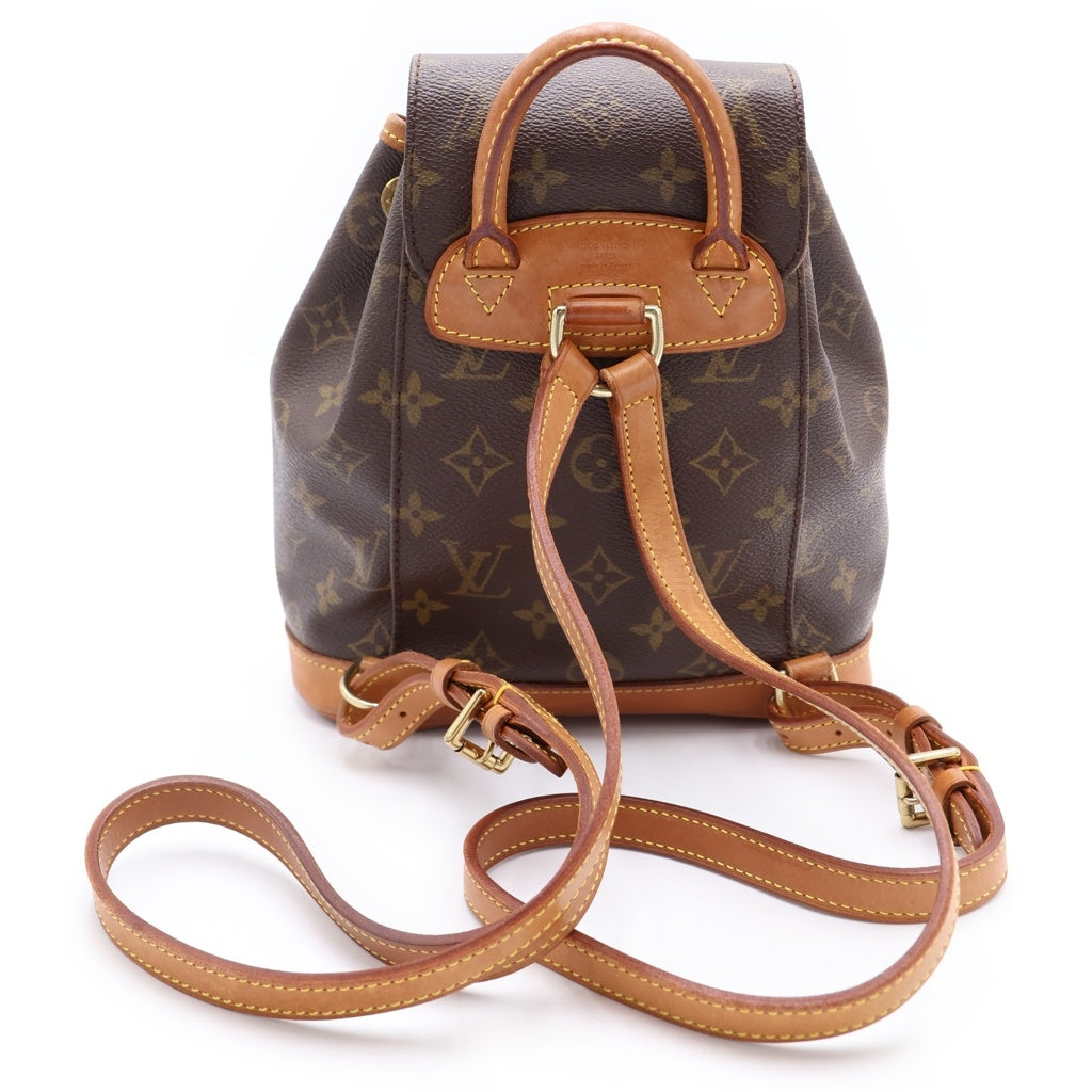 LOUIS VUITTON(ルイヴィトン) モンスリMM リュックサック バックパック モノグラム PVC レザー ブラウン M51136 レディース