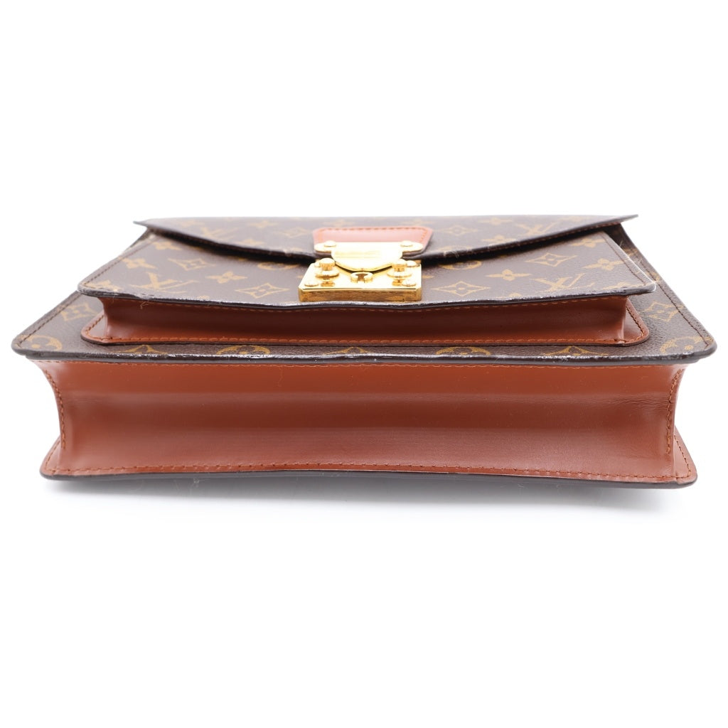 LOUIS VUITTON(ルイヴィトン) モノグラム モンソー26 ハンドバッグ PVC レザー ブラウン M51185