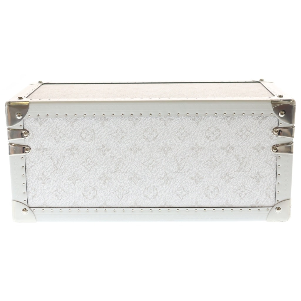 LOUIS VUITTON(ルイヴィトン) コフレ8 モントル タイガ 腕時計ケース コレクションケース トランク ホワイト レザー M10613 シルバー金具 レディース