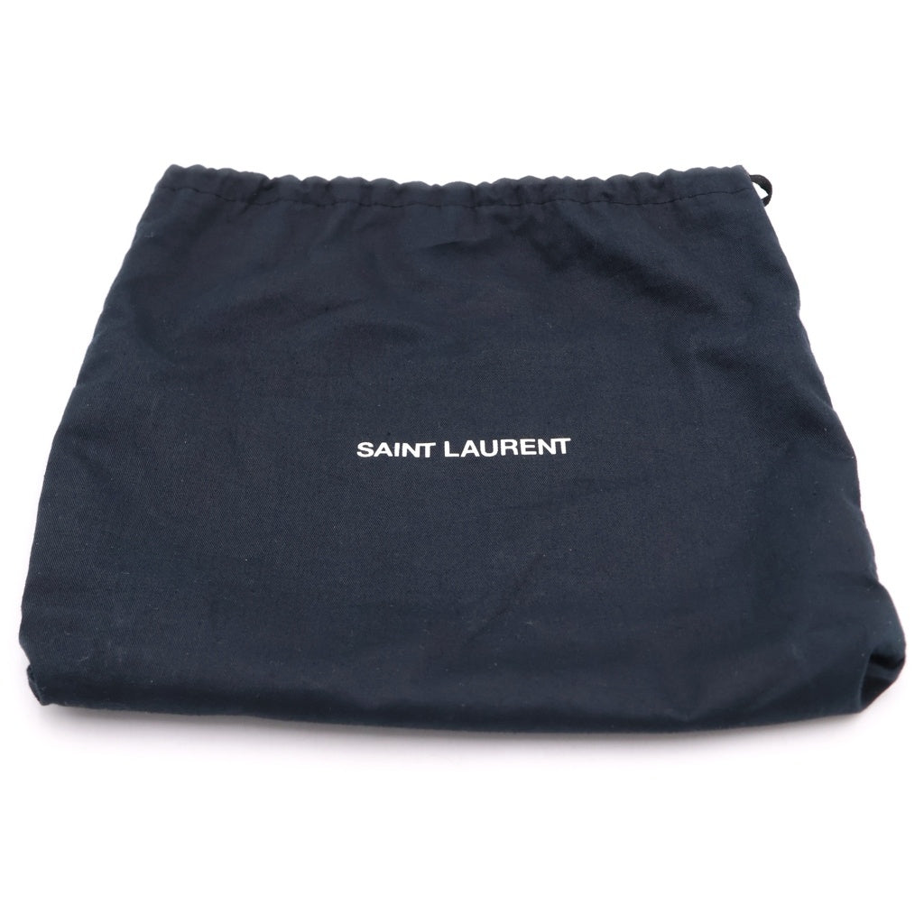 SAINT LAURENT PARIS(サンローランパリ) ケイト スモール レザー シルバー金具 チェーンショルダーバッグ ブラック レディース