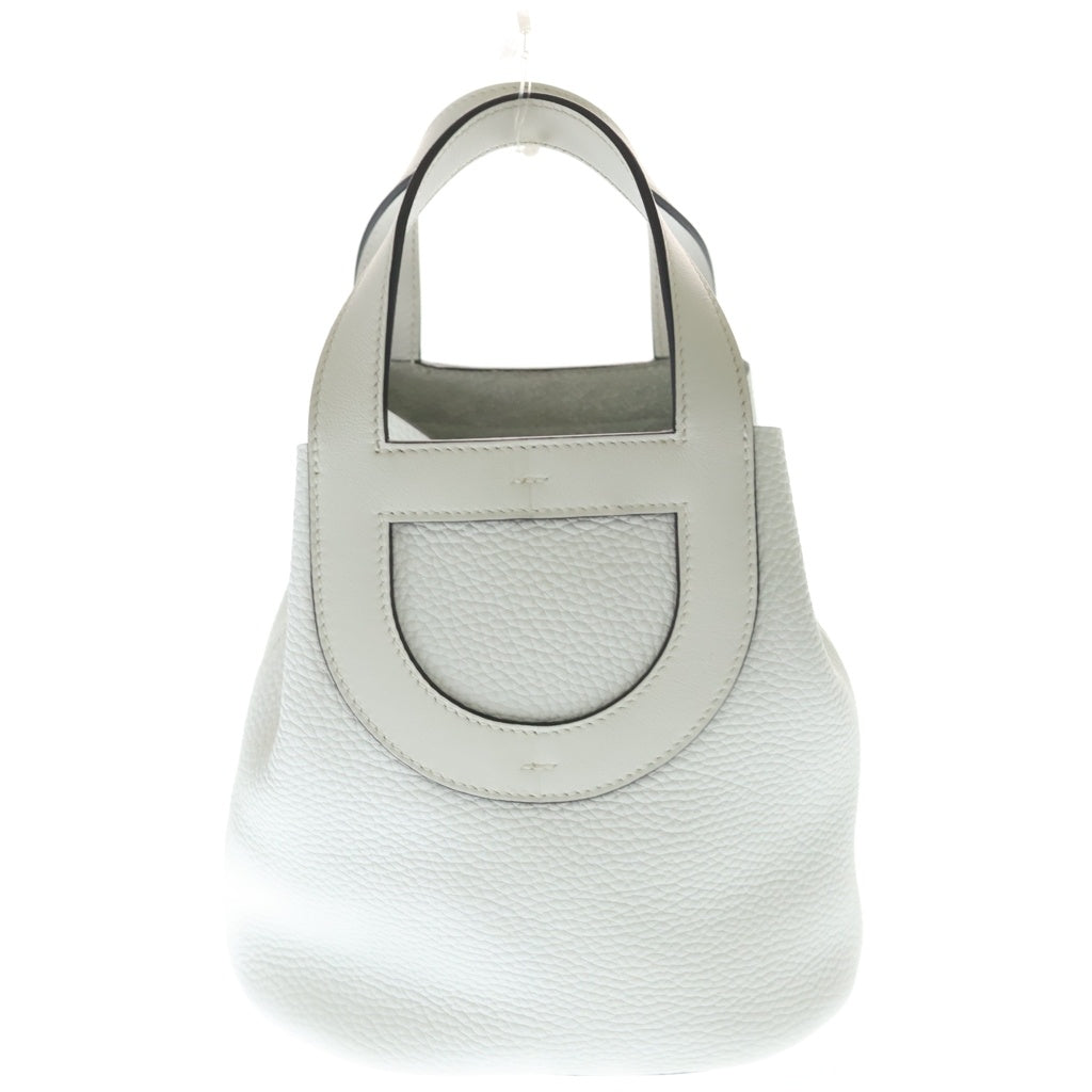 HERMES(エルメス) インザループ18 トリヨンクレマンス ヴォースイフト ゴールド金具 W刻印 ハンドバッグ グリペール ホワイト レディース