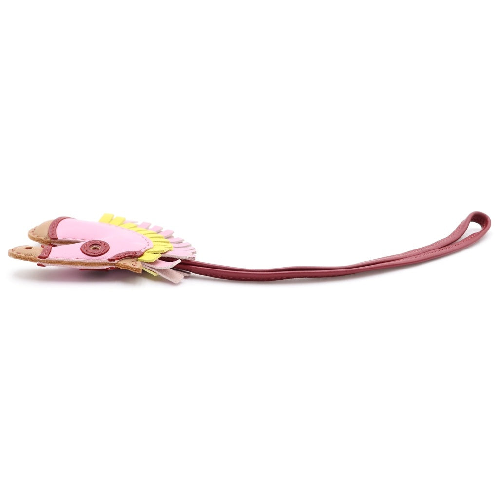 HERMES(エルメス) ジージーカマイユ バッグチャーム ピンク レザー U刻印