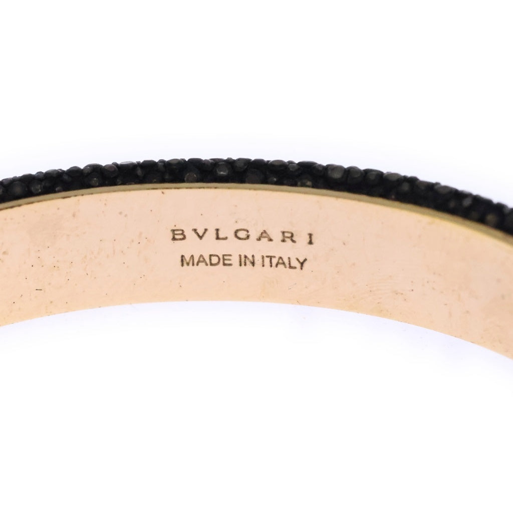 BVLGARI(ブルガリ) セルペンティ フォーエバー バングル ブレスレット ブラック×ゴールド