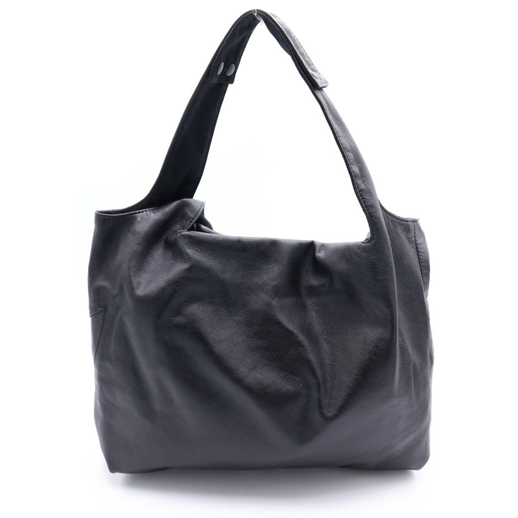 discord Yohji Yamamoto(ディスコード ヨウジヤマモト) INFINITE インフィニット レザー トートバッグ ショルダーバッグ ブラック DA-171-791-1-02 レディース