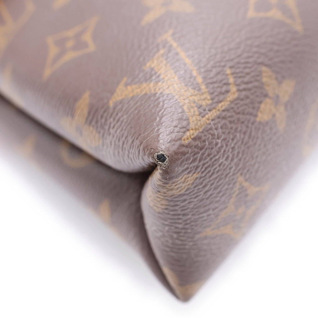 LOUIS VUITTON(ルイヴィトン) パラスチェーン モノグラム PVC レザー ゴールド金具 チェーンショルダーバッグ ブラウン/スリーズレッド M41201 レディース