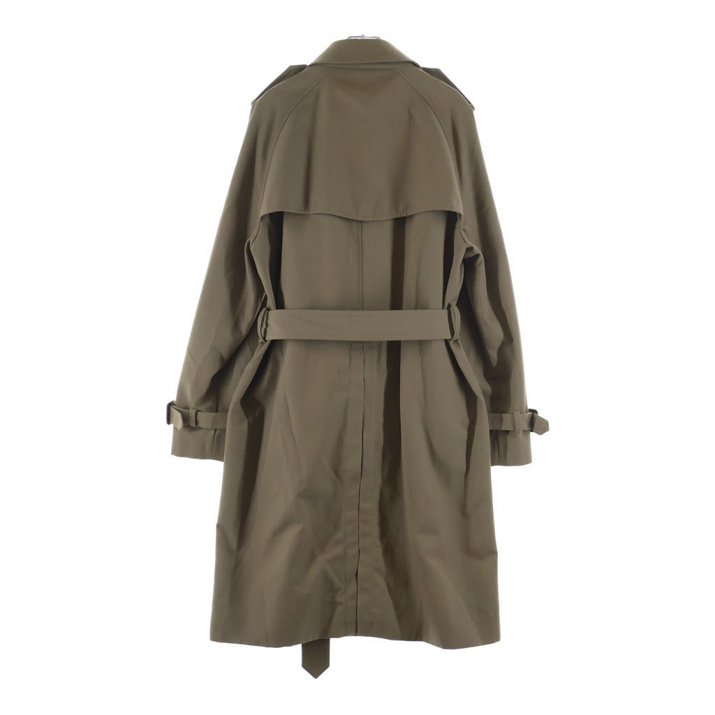CELINE(セリーヌ) ウール コットン ベルト付き クラシック トレンチコート ダブルボタンフライ ロングコート #50 ベージュ 2M037984C