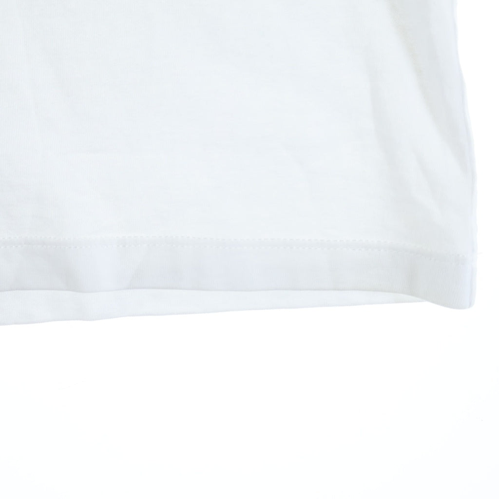 LOEWE(ロエベ) フロントロゴ アナグラム刺繍 コットン クルーネック 半袖 Tシャツ カットソー #M ホワイト H526Y22X75
