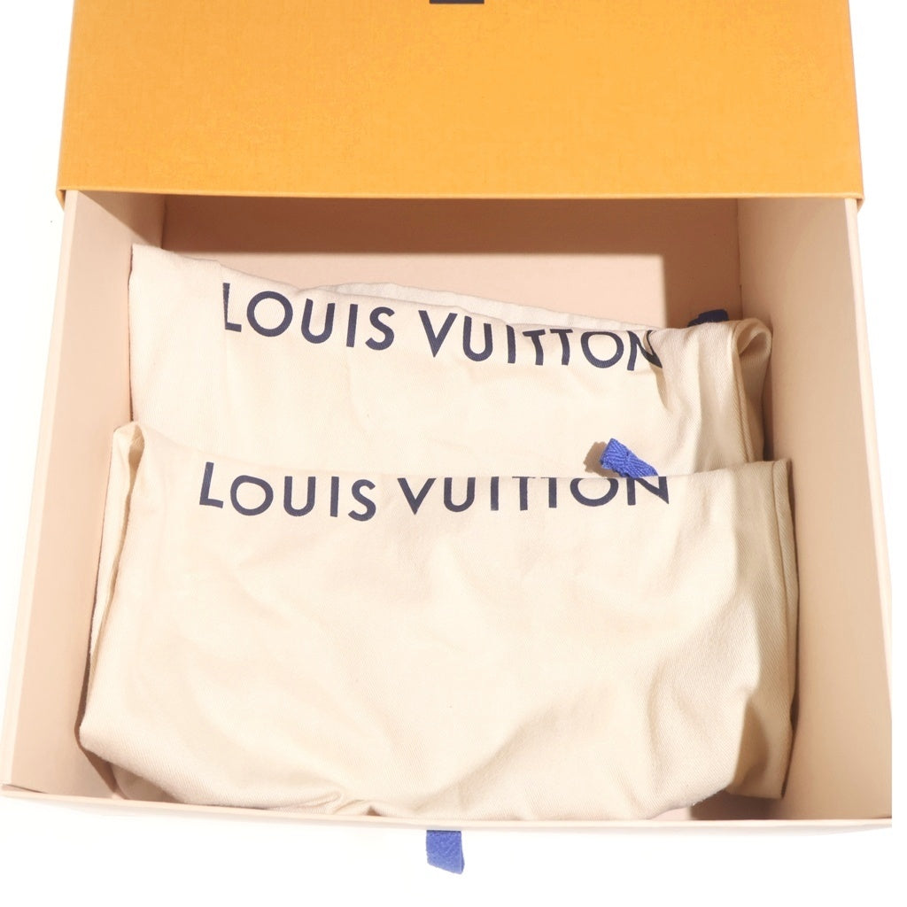 LOUIS VUITTON(ルイヴィトン) LVフェイムライン パテントレザー ストラップ ヒール パンプス シューズ ブラック レディース