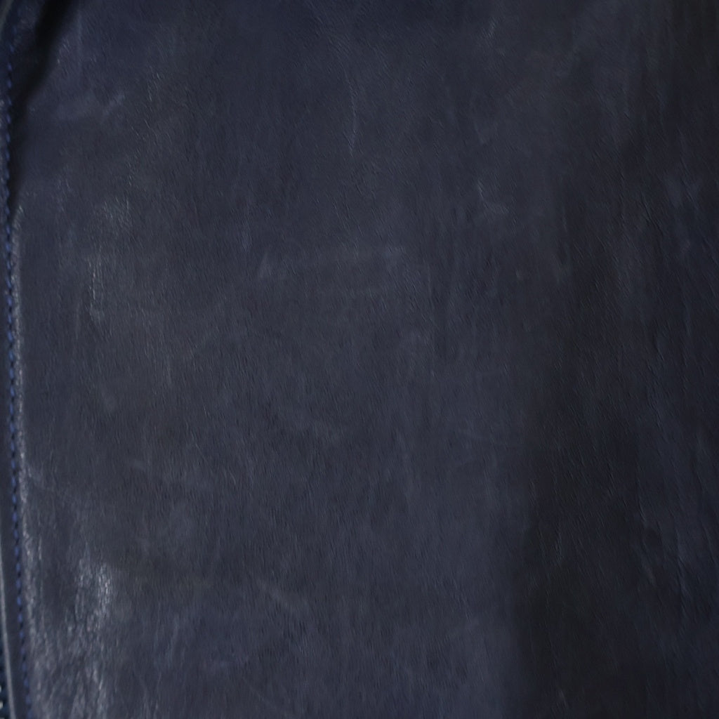 TOM FORD(トムフォード) ラムレザー ジップアップ レザー ジャケット ネイビー BG426 TFL467
