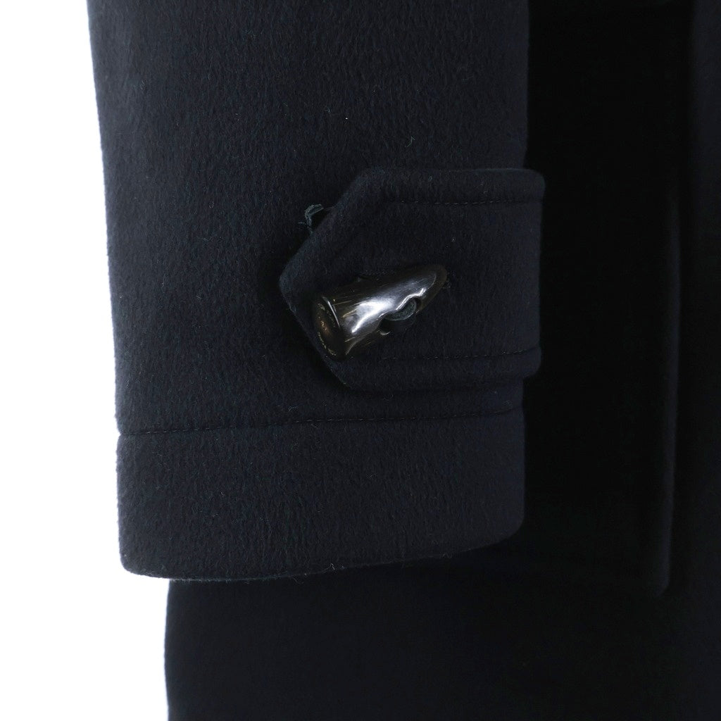 TOM FORD(トムフォード) メルトンウール トグルボタン ダッフル フーテッド ロングジャケット コート ブラック BH042 TFO604