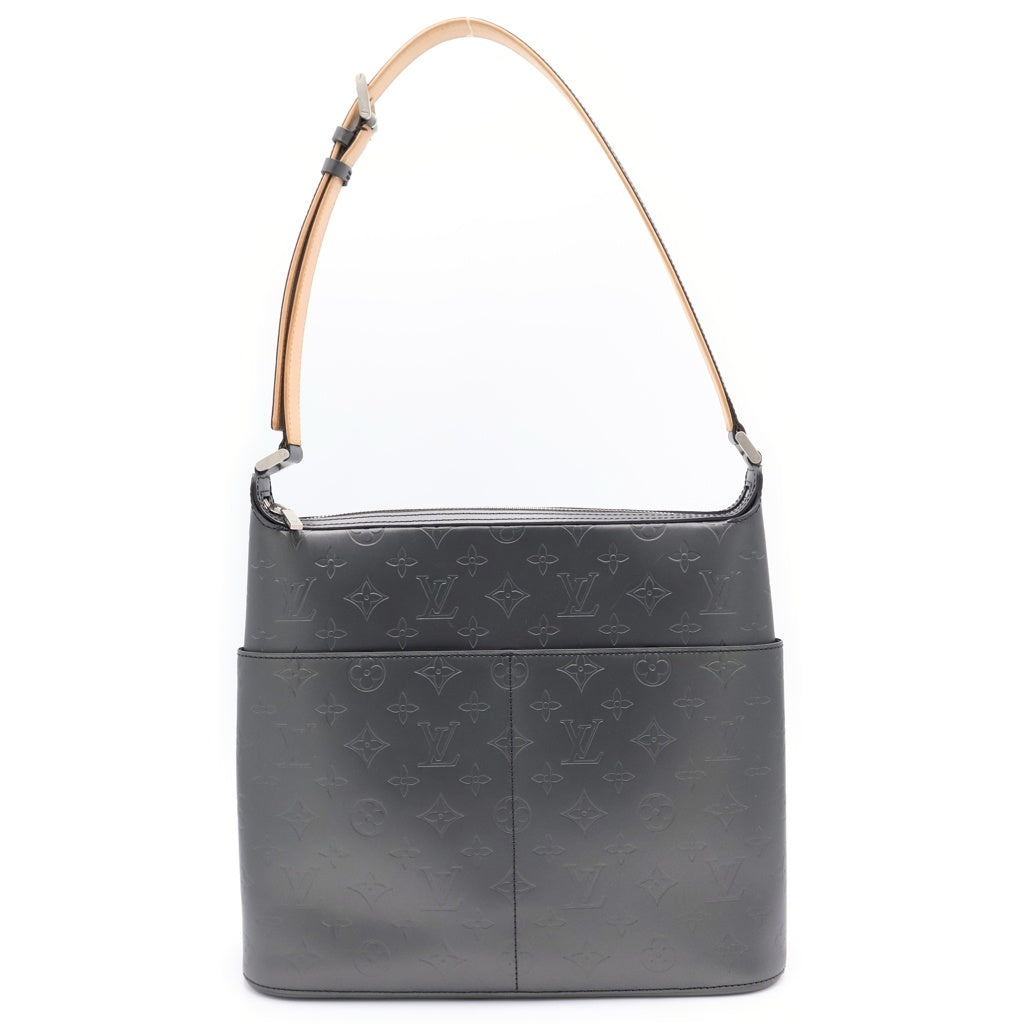 LOUIS VUITTON(ルイヴィトン) モノグラム マット サッター レザー ショルダーバッグ グレー M55165 レディース