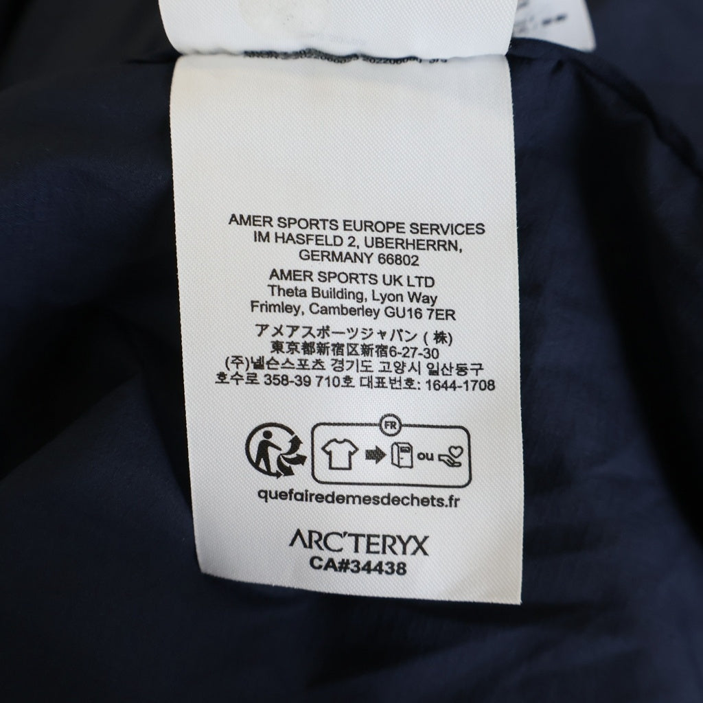 ARC'TERYX(アークテリクス) NODIN JACKET ノディン ナイロン ジップアップ ジャケット ネイビー X000007201