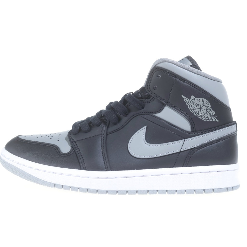 NIKE(ナイキ) WMNS AIR JORDAN 1 MID SHADOW ウィメンズ エアジョーダン ミッドカットスニーカー シャドウ US9/26cm ブラック/グレー BQ6472-007
