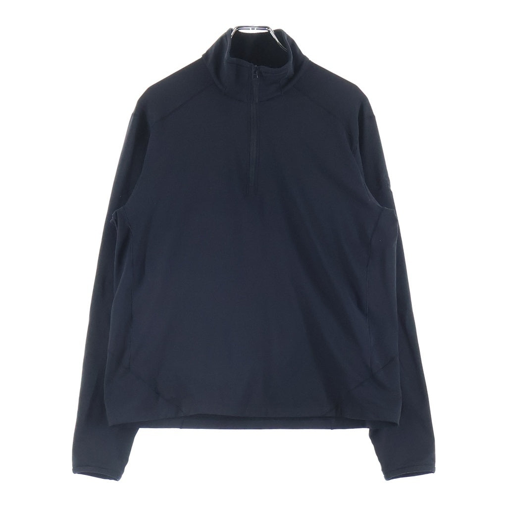ARC'TERYX(アークテリクス) KYANITE LIGHTWEIGHT ZIP NECK カイヤナイト ライトウエイト ジップネック ロングスリーブ 長袖Tシャツ カットソー ブラック X000006418