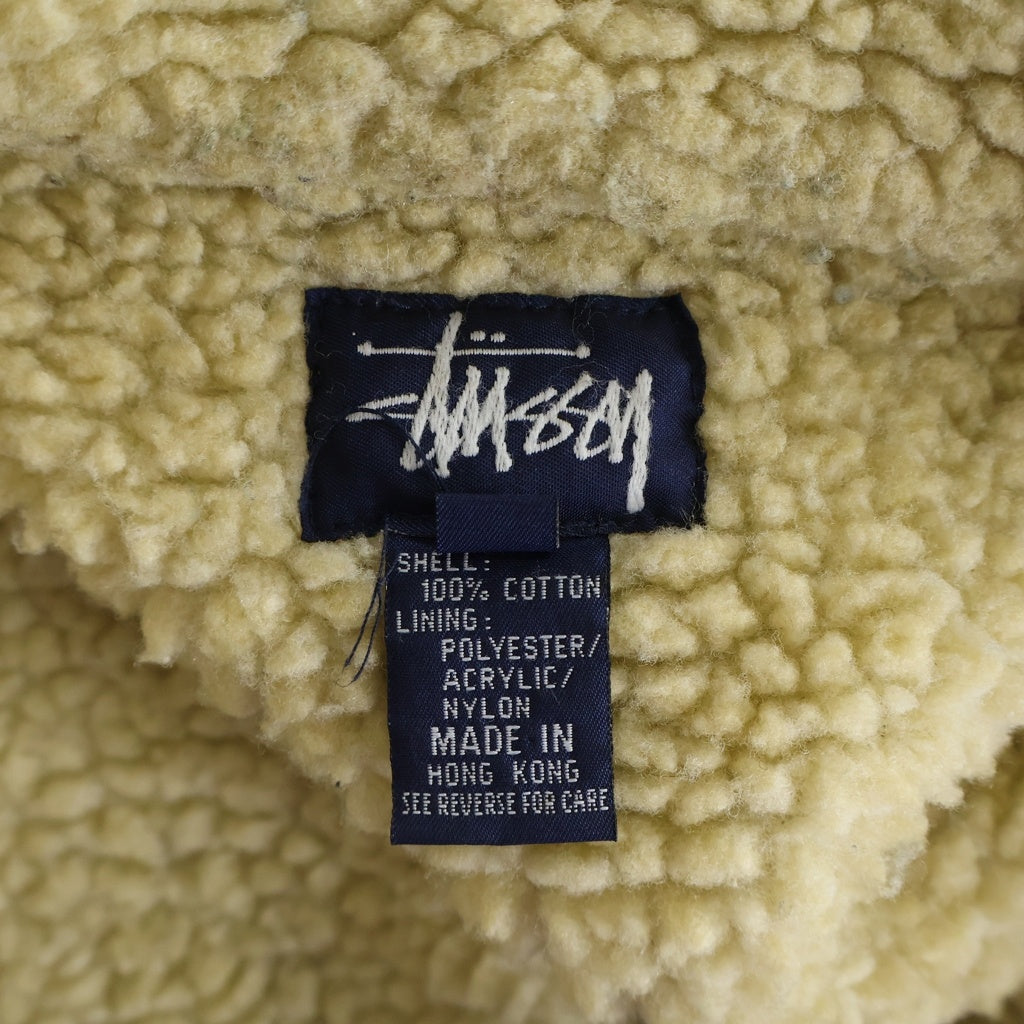STUSSY(ステューシー) 90s 紺タグ 内ボア コーデュロイジャケット ベージュ #M