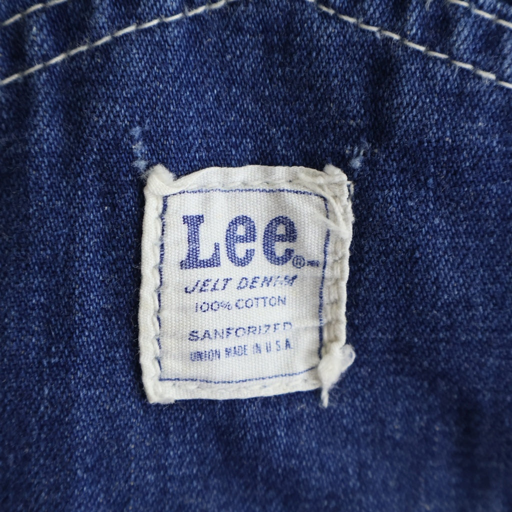LEE(リー) 70s VINTAGE JELT DENIM デニムオーバーオール パンツ インディゴブルー