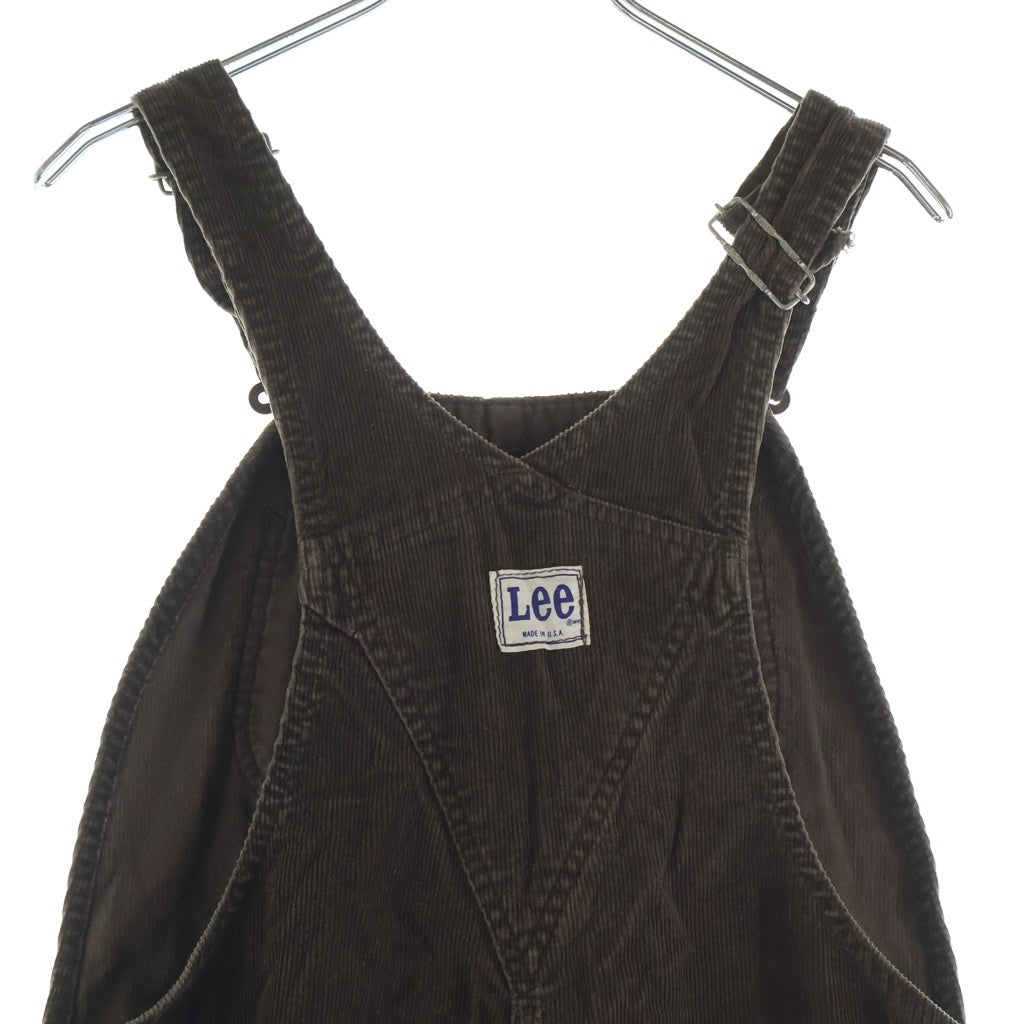 LEE(リー) 70s VINTAGE コーデュロイ オーバーオール パンツ ブラウン