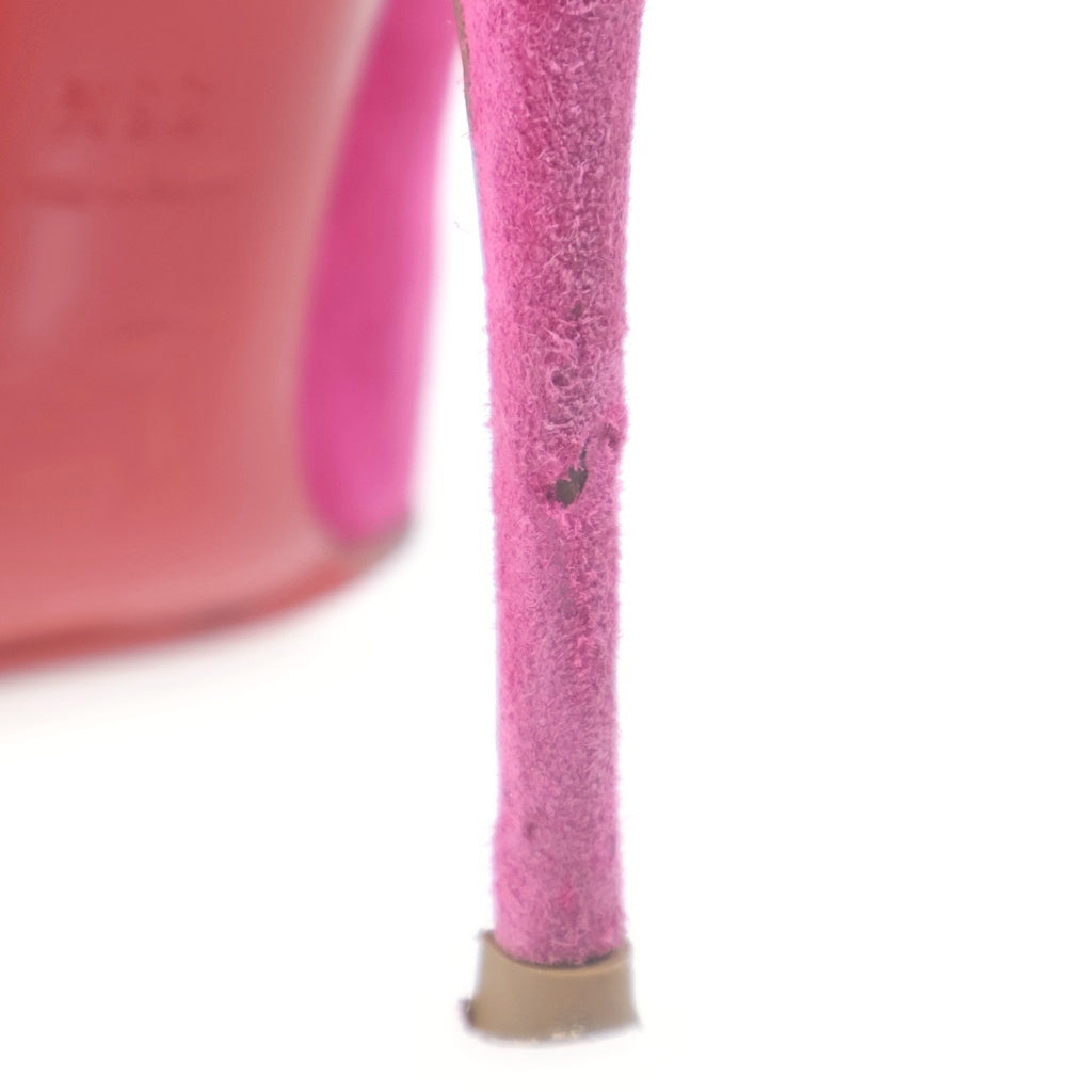 CHRISTIAN LOUBOUTIN(クリスチャンルブタン) スエード ポインテッドトゥ ピンヒール パンプス シューズ #36 1/2 ライトピンク レディース