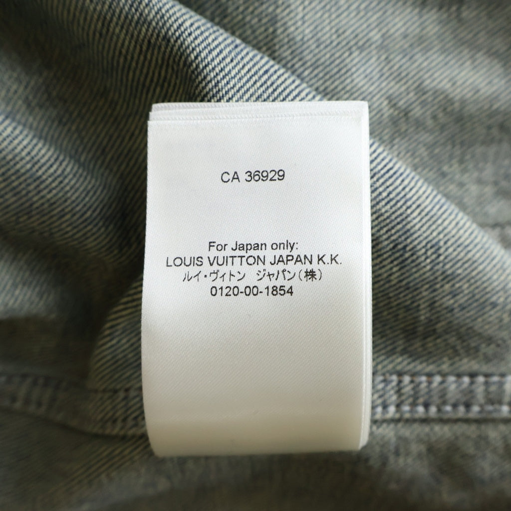 LOUIS VUITTON(ルイヴィトン) 23AW MONOGRAM DENIM WORKWEAR ZIPUP JACKET モノグラムデニム ワークウェア ジップアップジャケット インディゴ RM232Q Y38 HPA46W