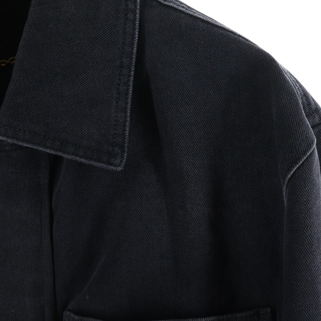 LOUIS VUITTON(ルイヴィトン) 24AW モノグラムエンボス ワークウェア ジップアップデニム トラッカージャケット ブラック RM242MQ CCU HRA50W