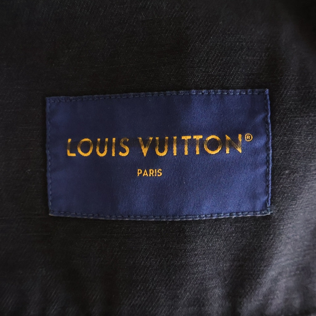 LOUIS VUITTON(ルイヴィトン) 24AW モノグラムエンボス ワークウェア ジップアップデニム トラッカージャケット ブラック RM242MQ CCU HRA50W