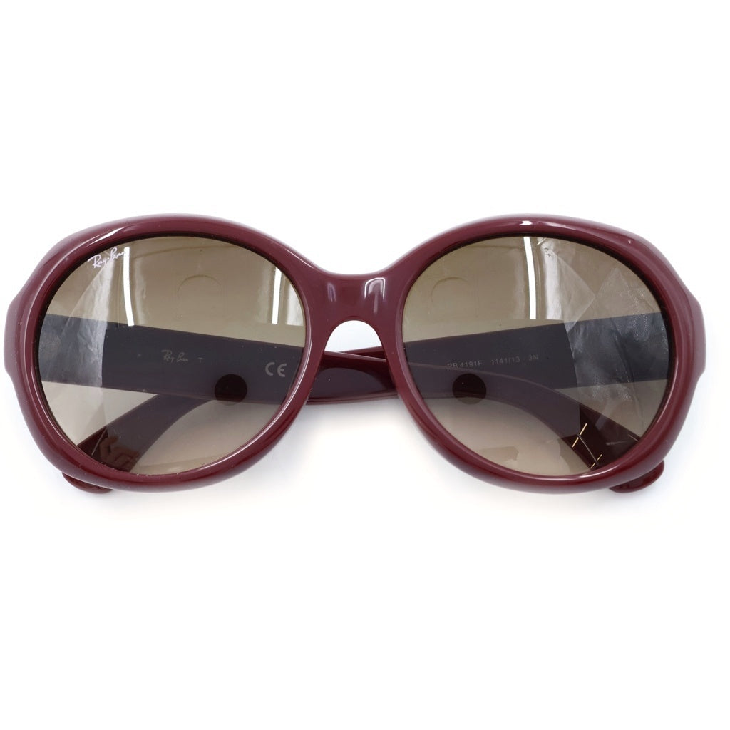 Ray Ban(レイバン) RB4191F ラウンド サングラス アイウェア カラーレンズ メガネ 眼鏡 ボルドー レディース