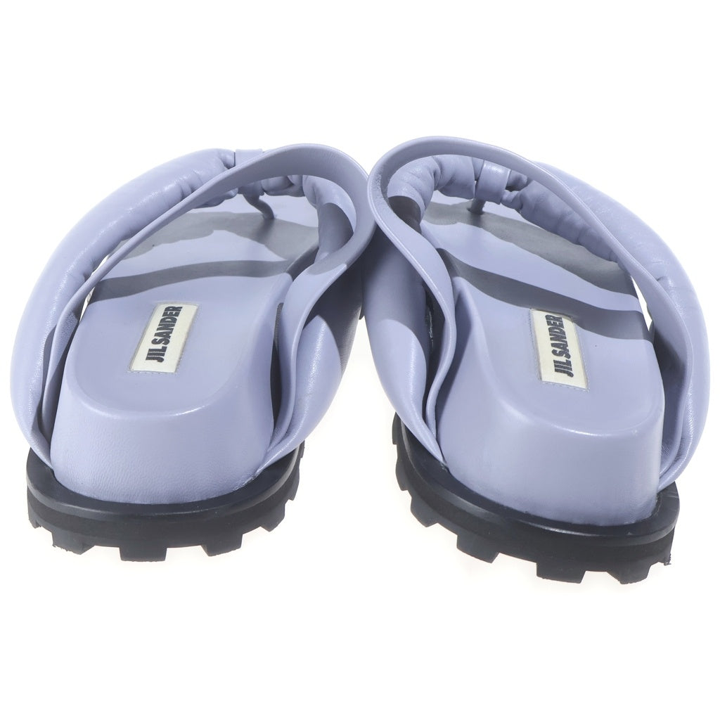 JIL SANDER(ジルサンダー) パデッド トング プラットフォームサンダル シューズ レザー ライトパープル レディース