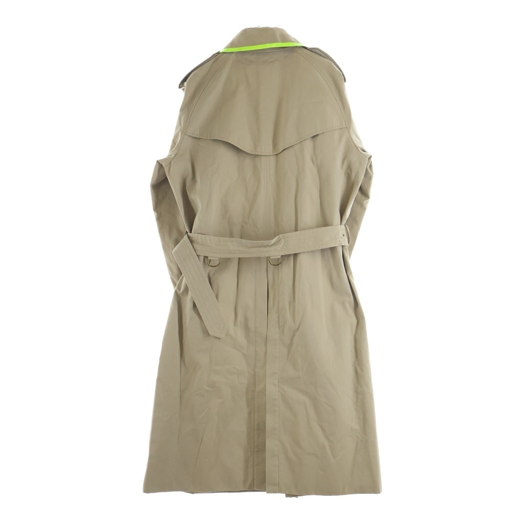 BURBERRY(バーバリー) Honey Beige Canvas Trench Coat ハニーベージュ コットンキャンバス トレンチコート パイピングテープ ベージュ 4069176 レディース